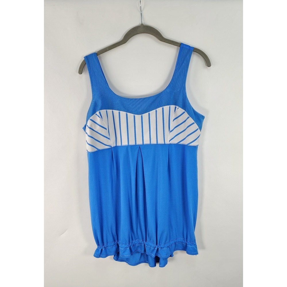 Lululemon Blue Elevate Tank Top Women's 8 Lightweight Stretch Yoga Gym